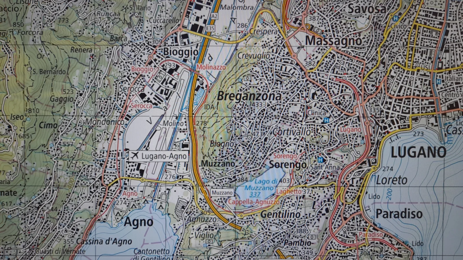 Foto da PC Regione Agno Bioggio map geo admin ch