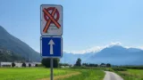 Via Stradonino_Accesso a Via Campagna, segnaletica barrata_ridotta orizzontale_bs