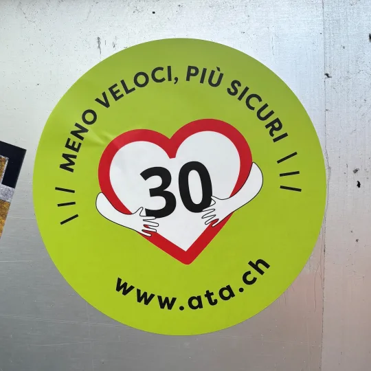 Zona 30 km/h adesivo