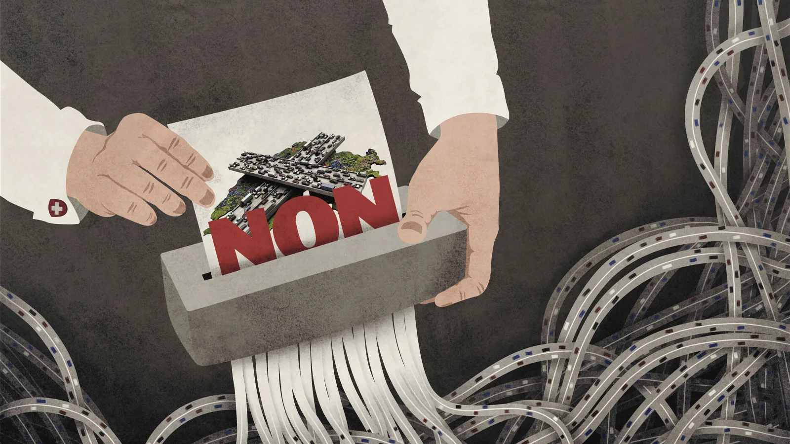 VCS Aktenvernichter Autobahngewirr frz