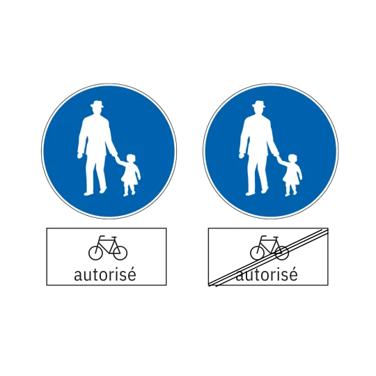 Zu Fuss Gehende Velo gestattet Franz