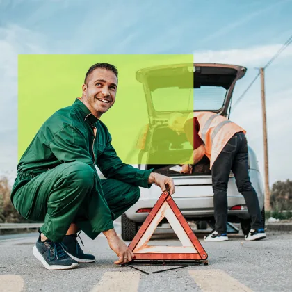 Auto  Assistenza stradale Triangolo di soccorso