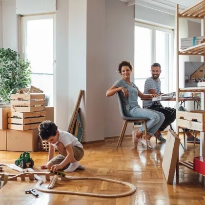 La famiglia Trasferimento Articoli per la casa Ferrovia Gioco