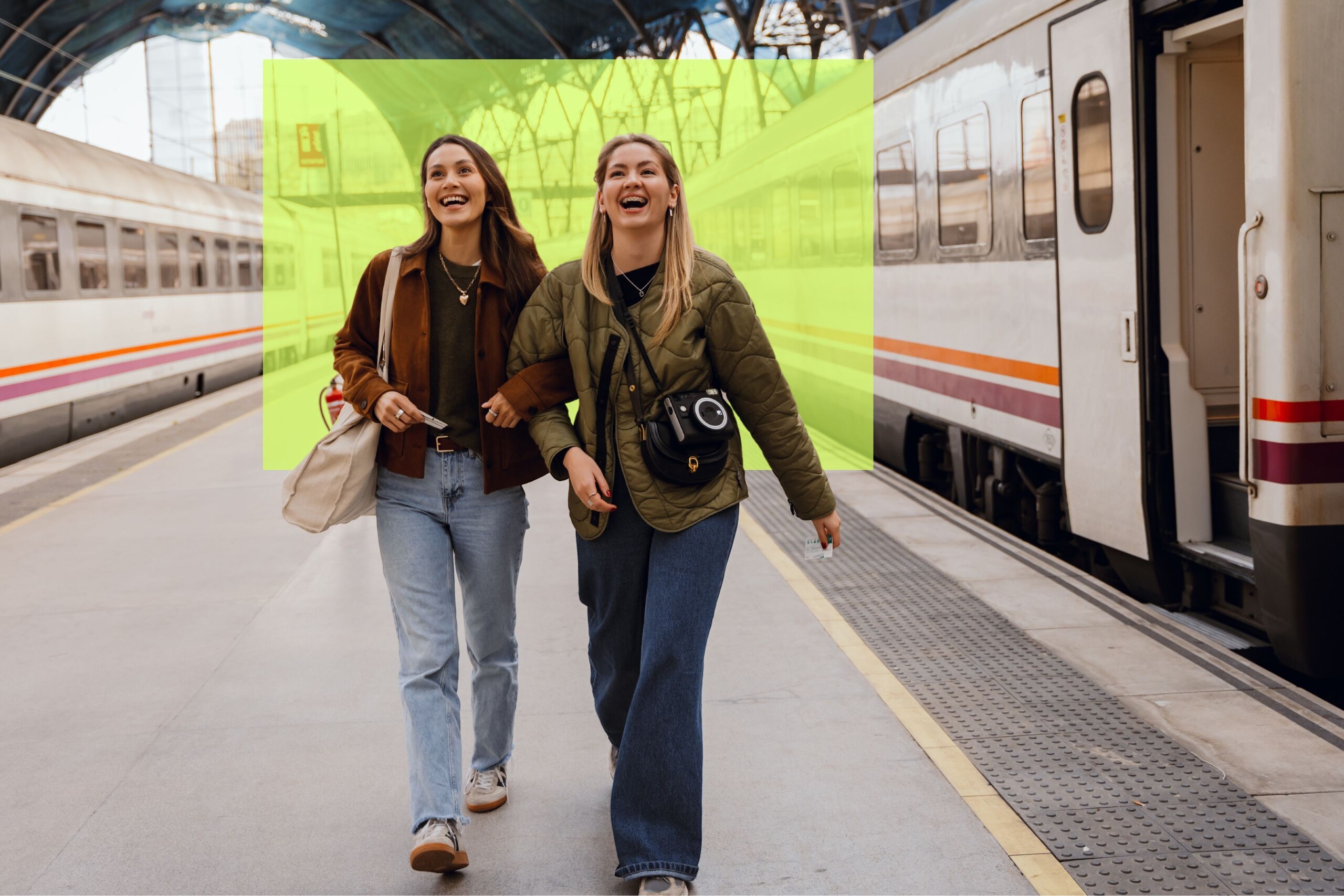 Schutzbrief Freundinnen Bahn