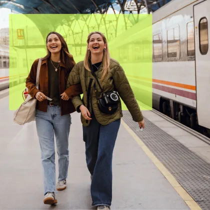 Schutzbrief Freundinnen Bahn